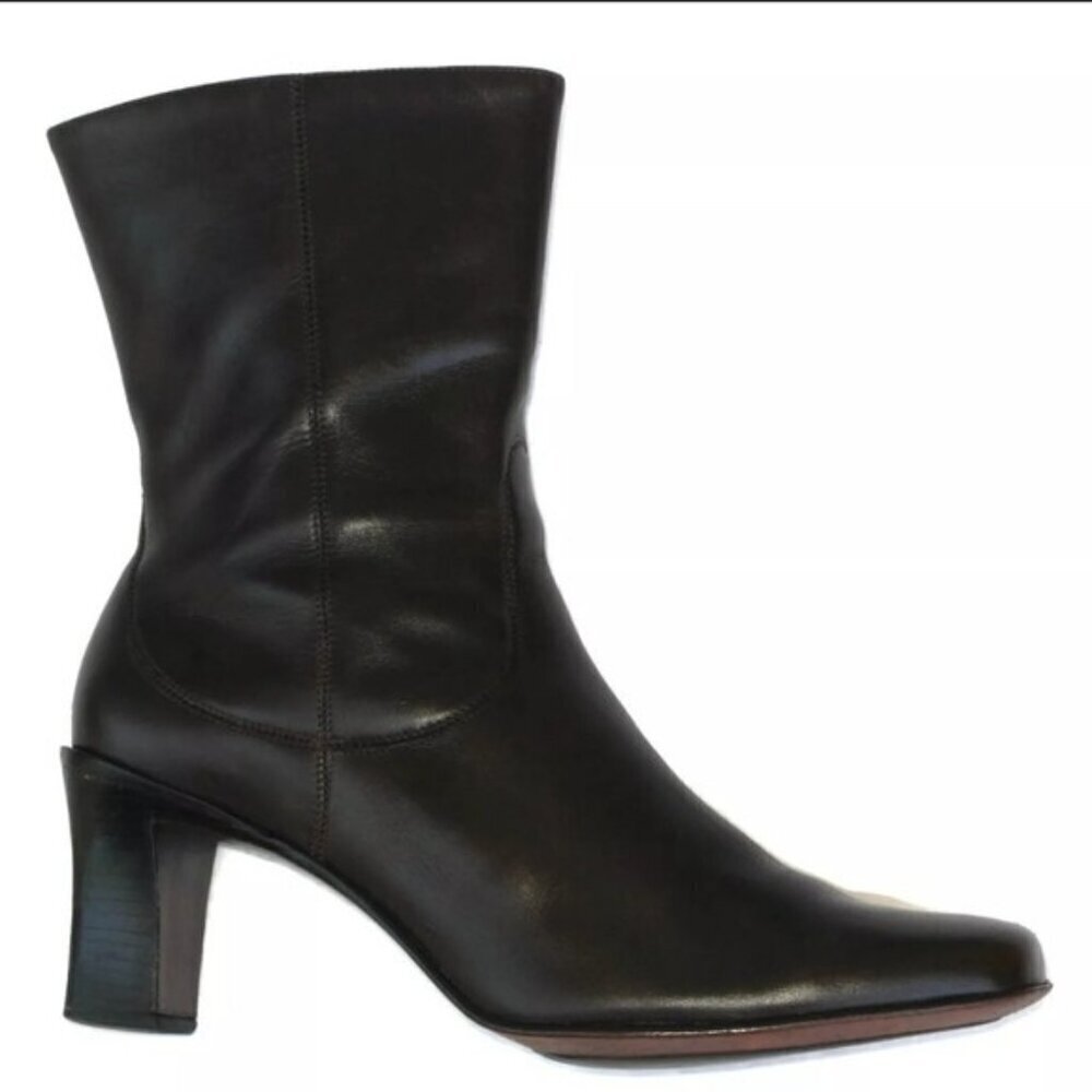 Cole Haan Zippered Black Heeled Boots Size 8